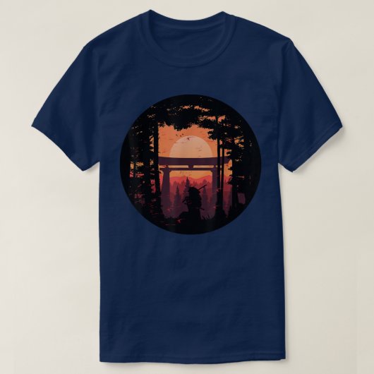 T-shirt Samurai guerrier bushido code espadon japonais ( (Design devant)