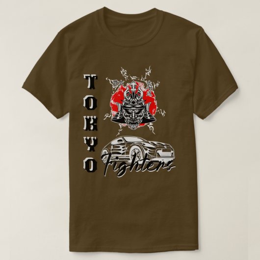 T-shirt Samurai guerrier Japon Tokyo style vêtements Aweso (Design devant)