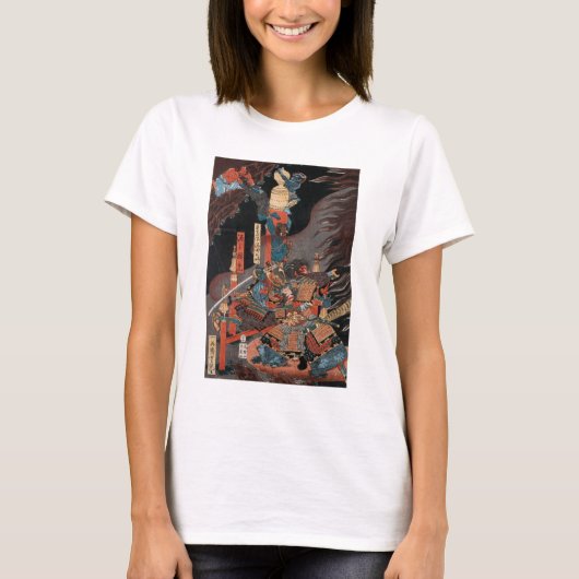 T-shirt Samurai Hero Minamoto no Yorimitsu (Devant)