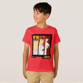 T-shirt Samurai Jack Caractère Tri-Panel Futuristic Frame (Devant entier)