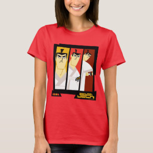 T-shirt Samurai Jack Caractère Tri-Panel Futuristic Frame