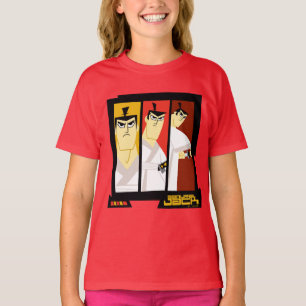 T-shirt Samurai Jack Caractère Tri-Panel Futuristic Frame