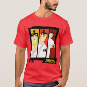 T-shirt Samurai Jack Caractère Tri-Panel Futuristic Frame (Devant)
