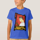 T-shirt Samurai Jack Souriant Futuristic Frame Graphic (Devant)