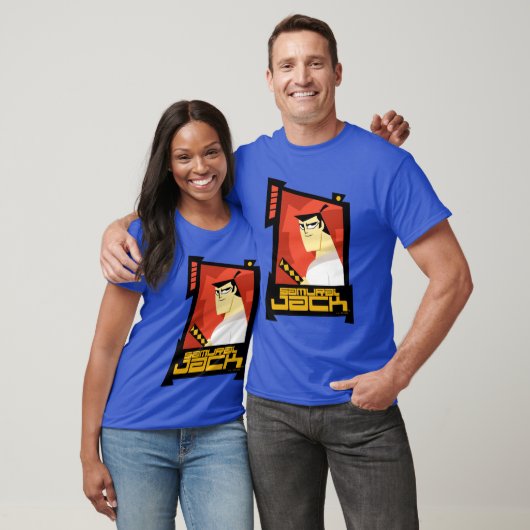 T-shirt Samurai Jack Souriant Futuristic Frame Graphic (Unisexe)