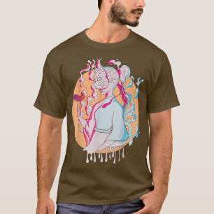 T-shirt Samurai Japon Kawaii Geisha Japonaise Anime Girl i
