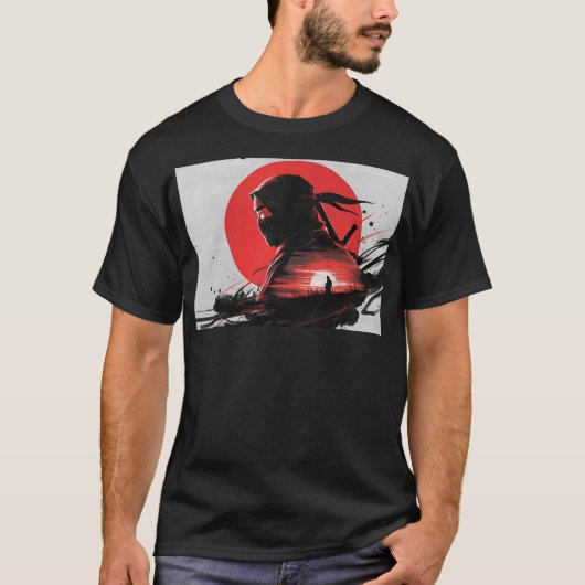 T-shirt Samurai, Japon, Ninja, (Devant)