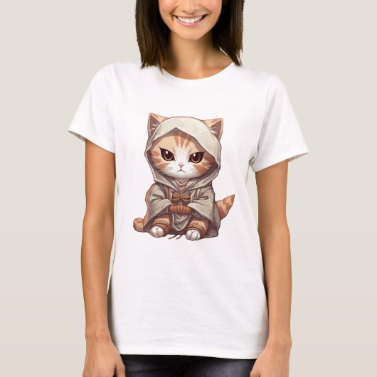 T-shirt Samurai Kitten (Devant)