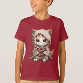 T-shirt Samurai Kitten (Devant)