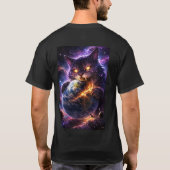 T-shirt Samurai Kitten who is not Amused (Dos)