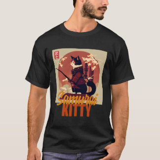 T-shirt Samurai Kitty Vs Anime La Révolution Feline