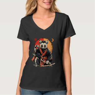 T-shirt Samurai Lemur Oeuvre japonaise Lemur Lover Japonai