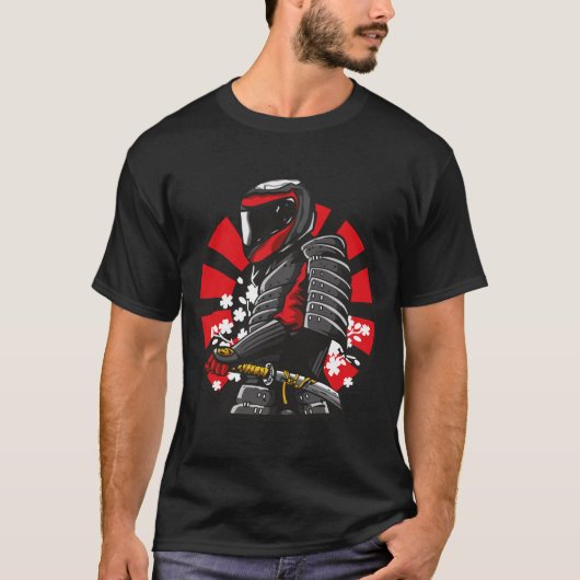 T-shirt Samurai motorcyclist (Devant)