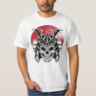 T-shirt Samurai Oni Mask/ Masculina Máscara Samurai Oni