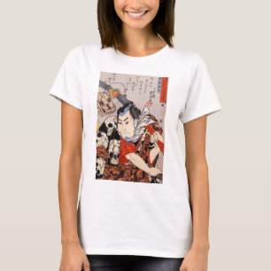 T-shirt Samurai porte un Motif crânien