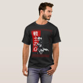 T-shirt Samurai Red Panda Traditional Japanese Retro (Devant entier)