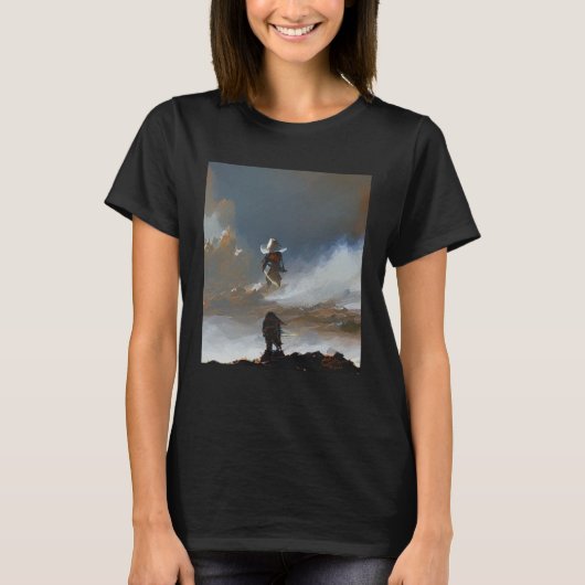 T-shirt Samurai rencontre son Match par Don Castillo Artis (Devant)