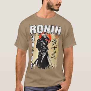 T-shirt Samurai Ronin Straw Casquette guerrier de l'épée c