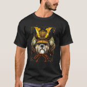 T-shirt Samurai Shih Tzu Dog  Puppy Japanese Warrior Bushi (Devant)