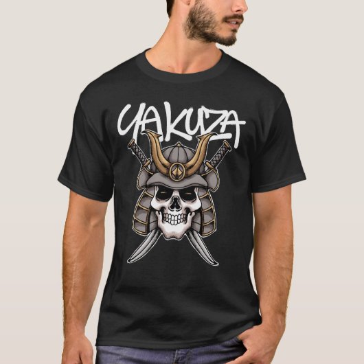 T-shirt Samurai Skull streetwear  (Devant)