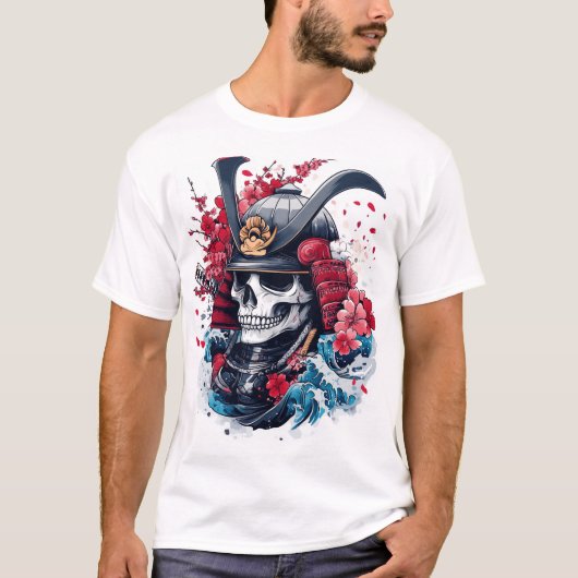 T-shirt Samurai Skull Warrior (Devant)