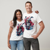 T-shirt Samurai Skull Warrior (Unisexe)