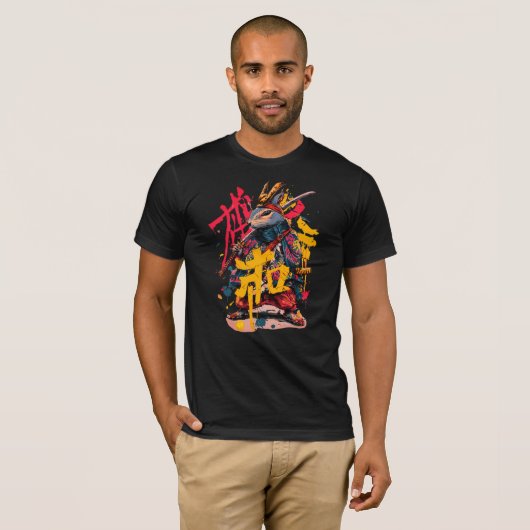 T-Shirt Samurai squirrel (Devant entier)