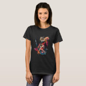 T-shirt Samurai Squirrel Japanese Samurai Squirrel Anime W (Devant entier)