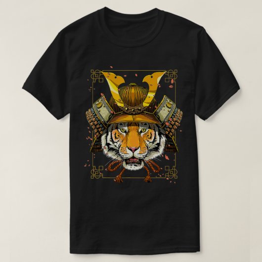 T-shirt Samurai Tiger Warrior Samurai Lovers Cadeau Pour F (Design devant)
