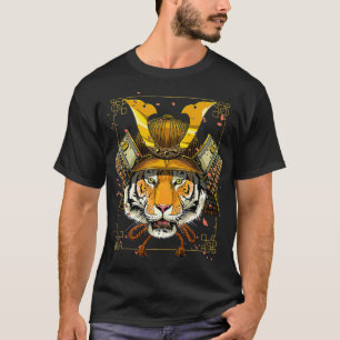 T-shirt Samurai Tiger Warrior Samurai Lovers Cadeau Pour F