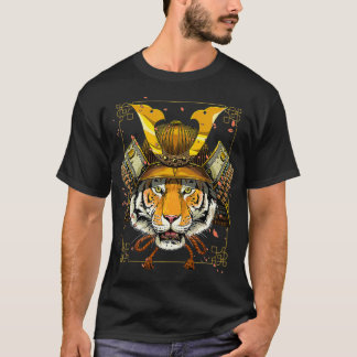 T-shirt Samurai Tiger Warrior Samurai Lovers Cadeau Pour F
