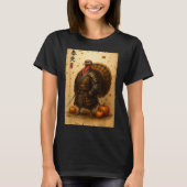T-shirt Samurai Turkey Thanksgiving Japanese Warrior Anime (Devant)