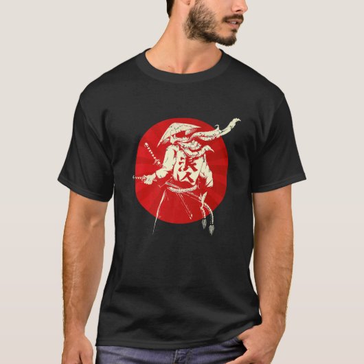 T-shirt Samurai Warrior Code Bushido Espadons japonais (Devant)