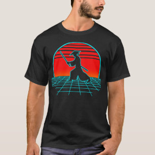 T-shirt Samurai Warrior Retro Vintage 80s Bushido Lover