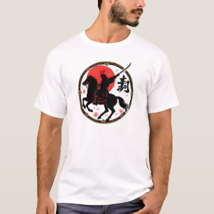 T-shirt Samurai Warrior Rising Sun Design