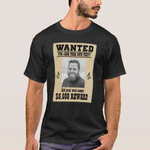 T-shirt S'AMUSER AJOUTER VOTRE VISAGE, TEXTE cowboy a voul