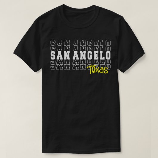 T-shirt San Angelo City Texas San Angelo TX (Design devant)