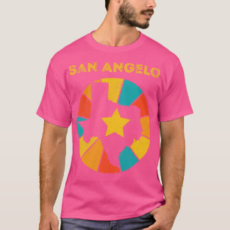 T-shirt San Angelo Texas Vintage Souvenir dénudé 1