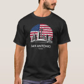 T-shirt San Antonio City Texas Flag (Devant)