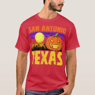 T-shirt San Antonio Teas Happy Halloween Party Ville local