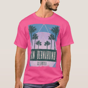 T-shirt San Bernardino Californie CA Vintage Vaporwave Ret