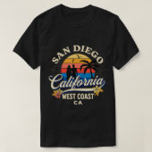 T-shirt San Diego California Beach Surf Summer Vacation Vi (Design devant)