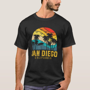 T-shirt San Diego California CA Vintage Cali Graphisme Fem