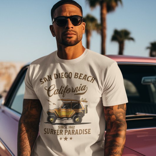 T-shirt San Diego California Surfer Paradise