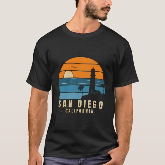 T-shirt San Diego California Throwback (Devant)
