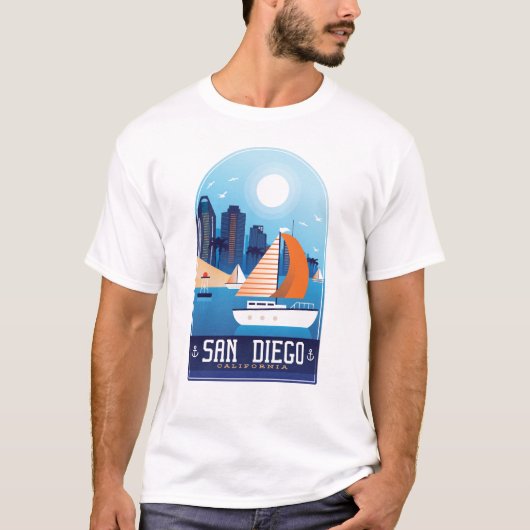 T-shirt  San Diego Californie (Devant)