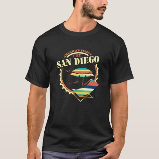 T-shirt San Diego Californie - La plus belle ville d'Améri (Devant)