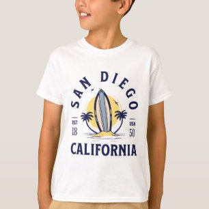 T-shirt San Diego Californie Plage Surf Vacances d'été Vi