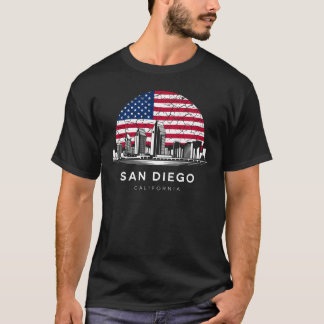 T-shirt San Diego City California Flag