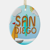 T-SHIRT San Diego Keramisch Ornament (Rechts)